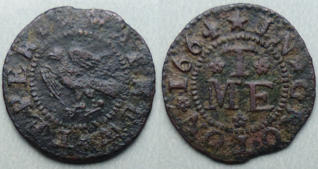 Groton, Mathew Teper 1664 farthing